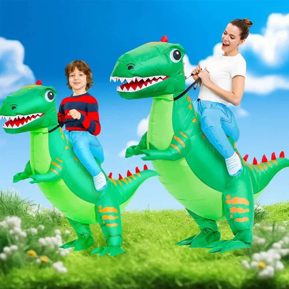 Halloween New Cycling Printed Green Dinosaur Inflatable Clothing Half body Doll Clothing Party Parent Child Clothing
Halloween New Cycling Printed Green Dinosaur Inflatable Clothing Half body Doll Clothing Party Parent Child Clothing