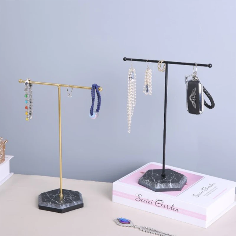 Newly Metal Gold T-shaped Earrings Ring Necklace Watch Jewelry Shelf Jewelry Stand Counter Pendant Jewelry Display Stand
Newly Metal Gold T-shaped Earrings Ring Necklace Watch Jewelry Shelf Jewelry Stand Counter Pendant Jewelry Display Stand
