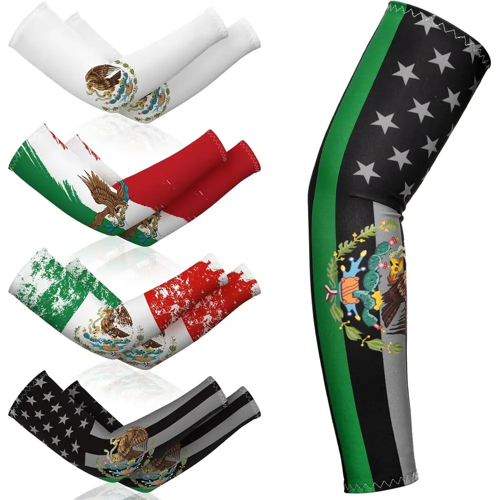 Mexican Flag Arm Sleeves - USA & Puerto Rico Patriotic Sun Protection for Sports
Mexican Flag Arm Sleeves - USA & Puerto Rico Patriotic Sun Protection for Sports