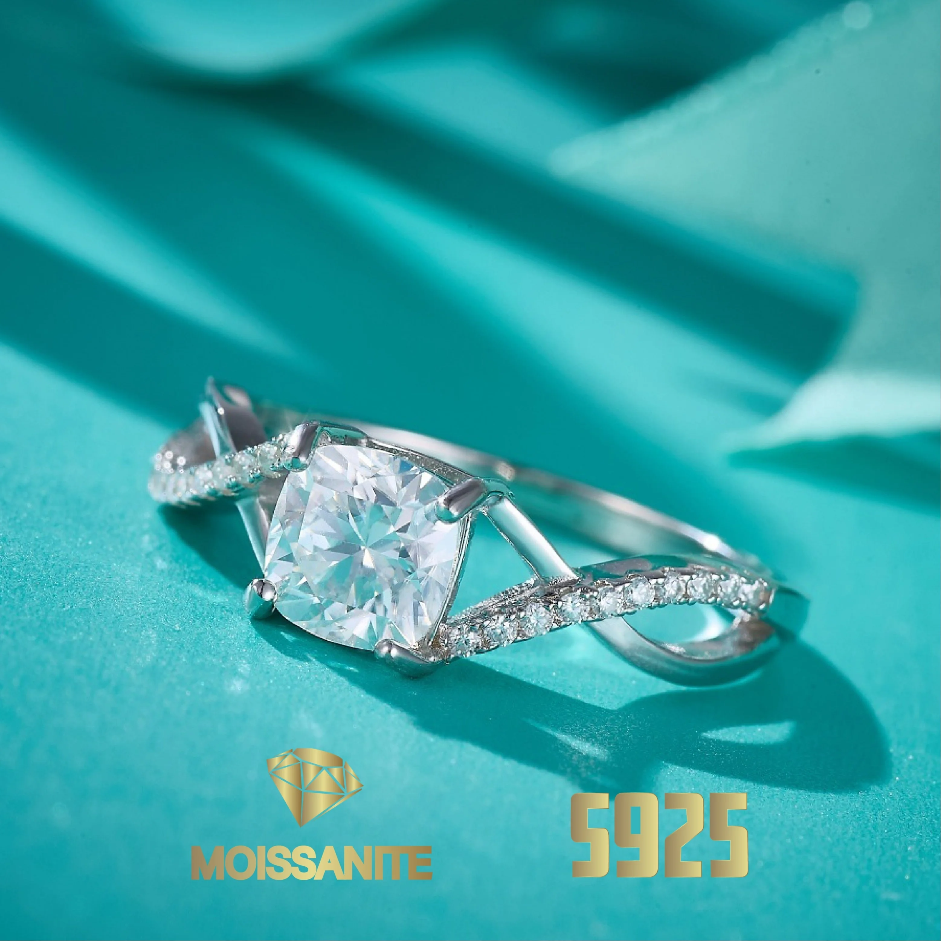 925 Sterling Silver Rings Moissanite Ring 925 Elegant Woman's Ring 1ct Cross Design Wedding Rings
925 Sterling Silver Rings Moissanite Ring 925 Elegant Woman's Ring 1ct Cross Design Wedding Rings