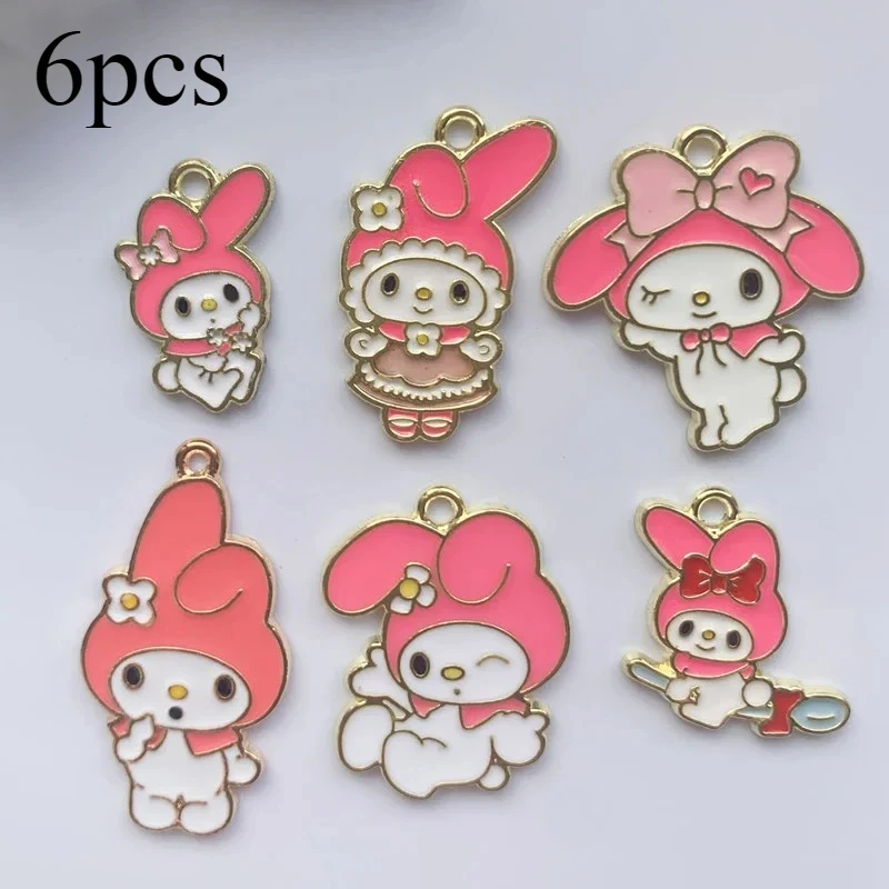 Sanrio Cute Cartoon Characters DIY Alloy Dripping Accessories Pink Cute Playful Melody Earrings Bracelet Necklace Small Pendant
Sanrio Cute Cartoon Characters DIY Alloy Dripping Accessories Pink Cute Playful Melody Earrings Bracelet Necklace Small Pendant