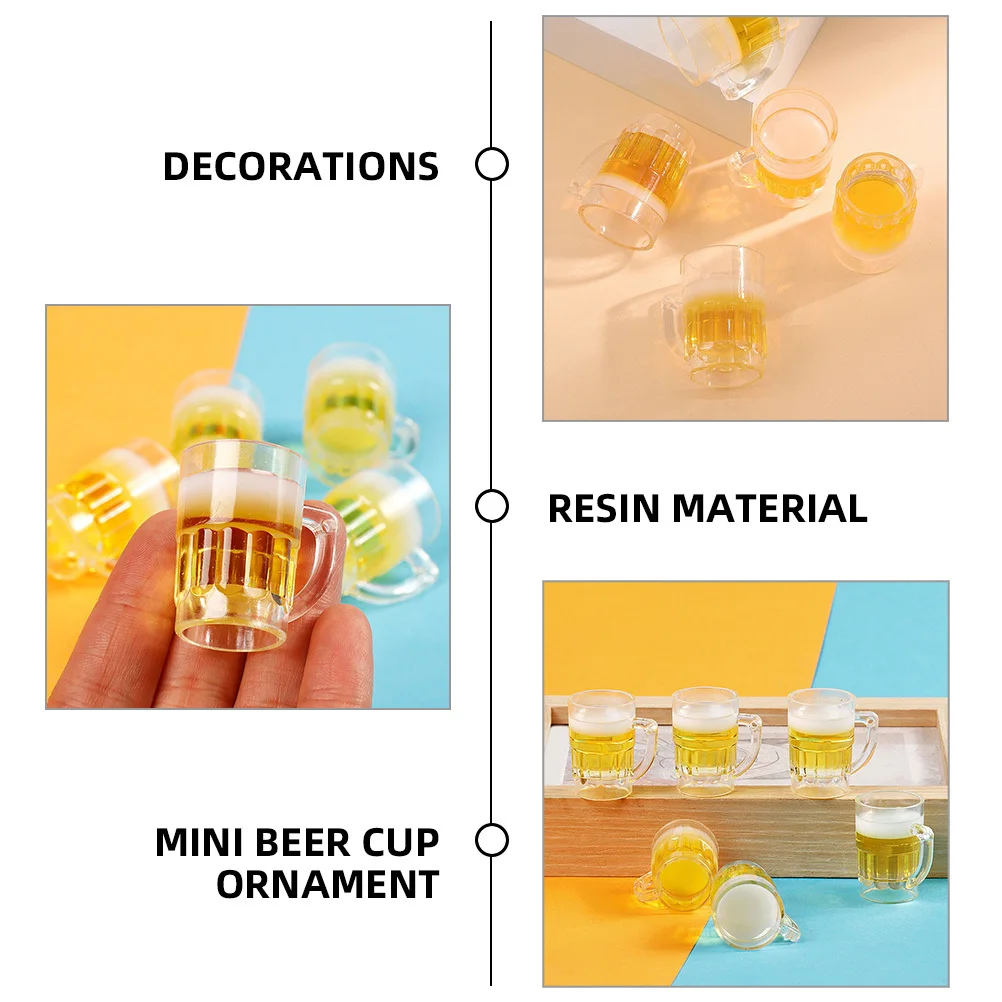 12 Pcs Simulation Beer Mug Mini Mugs Miniature Cups for Dollhouse Resin Desktop
12 Pcs Simulation Beer Mug Mini Mugs Miniature Cups for Dollhouse Resin Desktop