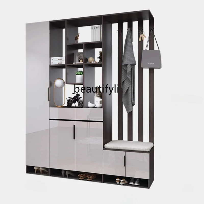 Entrance Shoe Cabinet Integrated Screen Hallway Living Room Modern Simple and Light Luxury Wind Door Storage Wine Cabinet
Entrance Shoe Cabinet Integrated Screen Hallway Living Room Modern Simple and Light Luxury Wind Door Storage Wine Cabinet