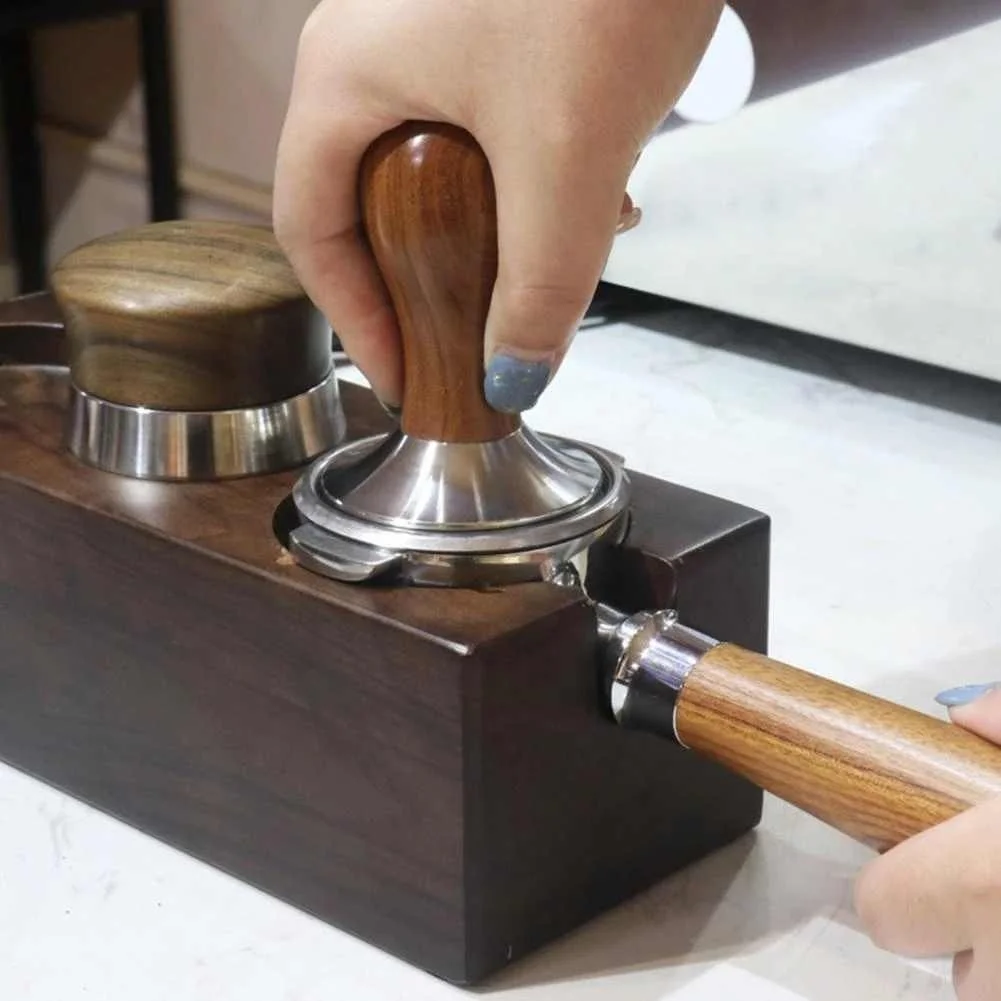 58MM Coffee Machine Filter Bottomless Portafilter Stainless Steel Wooden Handle Single Mouth Coffee Filter New
58MM Coffee Machine Filter Bottomless Portafilter Stainless Steel Wooden Handle Single Mouth Coffee Filter New