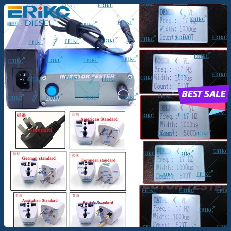 ERIKC Common Rail Piezo Injector Test Tool E1024031 Auto Injection Tester Machine for Bosch Denso Delphi Nozzle
ERIKC Common Rail Piezo Injector Test Tool E1024031 Auto Injection Tester Machine for Bosch Denso Delphi Nozzle