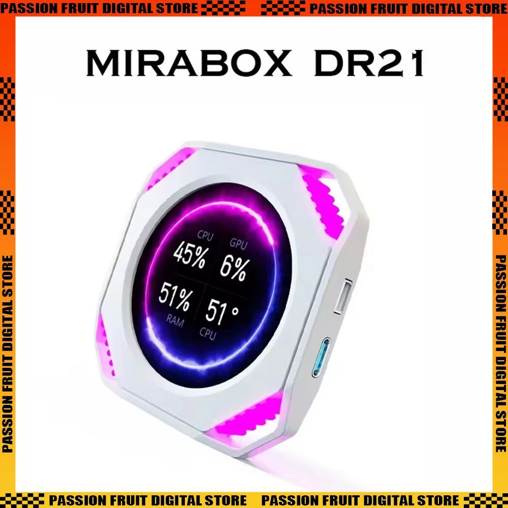 Mirabox DR21 Multi-Theme USB Monitor Secondary Display Type C 2.1-Inch Screen For Computer CPU GPU RAM HDD Customized Accessory
Mirabox DR21 Multi-Theme USB Monitor Secondary Display Type C 2.1-Inch Screen For Computer CPU GPU RAM HDD Customized Accessory