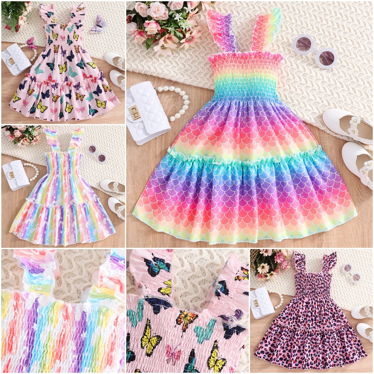 2024 Kids Girls Clothing Dress Girls Summer Short Sleeve Fashion Children Skirt Colorul Kids Dresses Cotton Girls Clothes 2-7Y
2024 Kids Girls Clothing Dress Girls Summer Short Sleeve Fashion Children Skirt Colorul Kids Dresses Cotton Girls Clothes 2-7Y