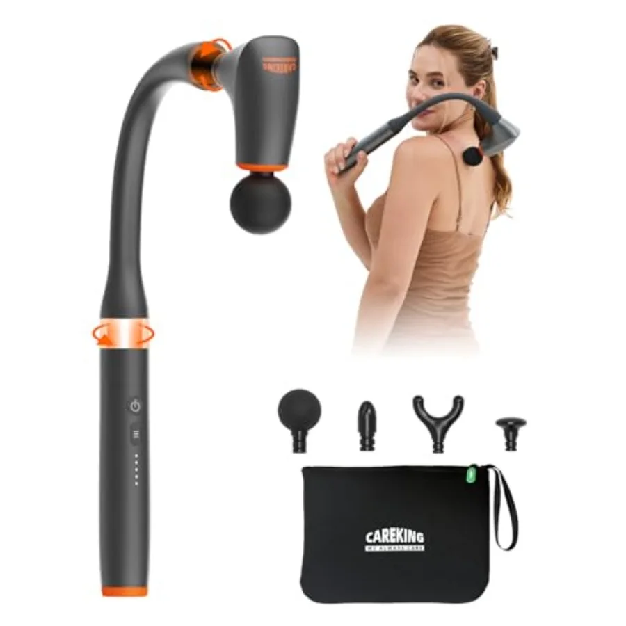 Convertible Massage Gun Deep Tissue for Back Neck Muscle Pain Relief - Electric Handheld Percussion Shoulder Massager Tool with
Convertible Massage Gun Deep Tissue for Back Neck Muscle Pain Relief - Electric Handheld Percussion Shoulder Massager Tool with