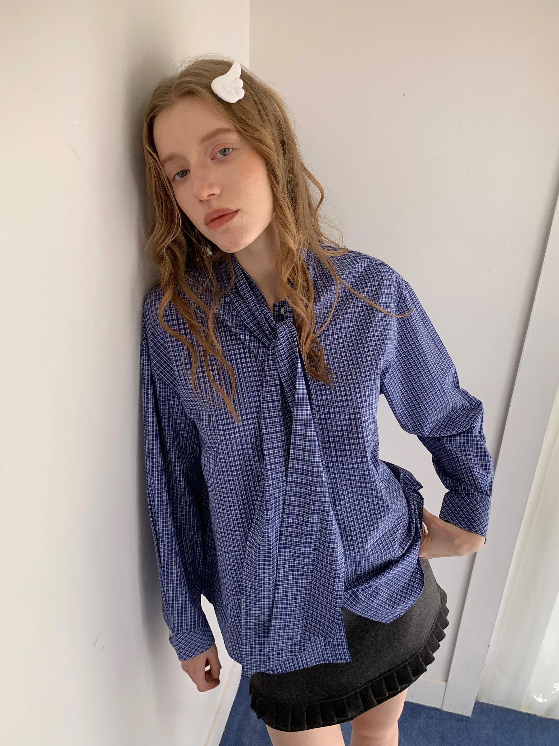 JDE Women's Long Sve irt with Sa Loose Fit Slimming Blue Plaid Spring Outerwear Casual Commute Sle Cotton
JDE Women's Long Sve irt with Sa Loose Fit Slimming Blue Plaid Spring Outerwear Casual Commute Sle Cotton