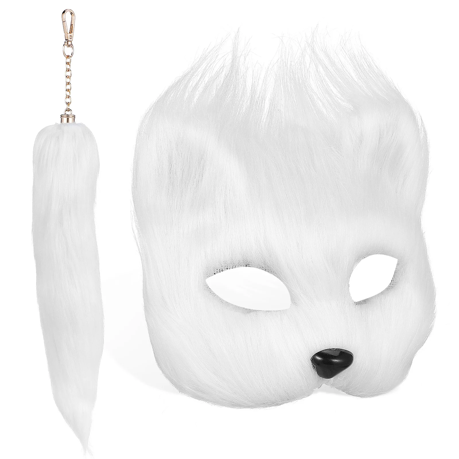 Fox Mask Set White Half Animal Masquerade Halloween Cosplay Costume Party Props Fox Tail Lightweight Theme Photos
Fox Mask Set White Half Animal Masquerade Halloween Cosplay Costume Party Props Fox Tail Lightweight Theme Photos