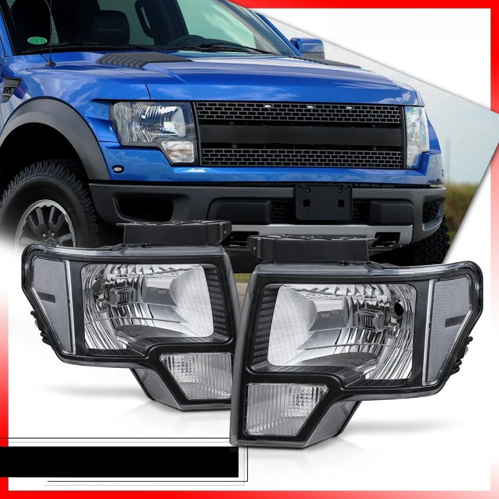 Transparent Replacement Headlight Lamp for 2009-2014 Ford F150 Pickup TruckBlack
Transparent Replacement Headlight Lamp for 2009-2014 Ford F150 Pickup TruckBlack