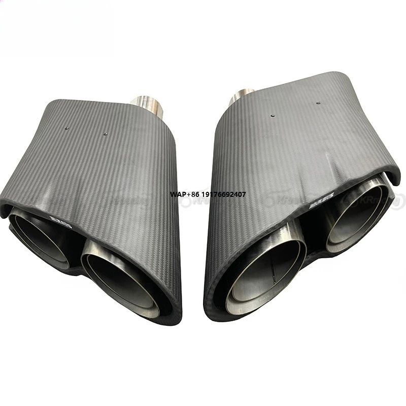 Upgrade Brabu Style Rocket B900 Dry Carbon Exhaust Tips for MercedesBenz G-Class W464 G500 G63 2018-2022
Upgrade Brabu Style Rocket B900 Dry Carbon Exhaust Tips for MercedesBenz G-Class W464 G500 G63 2018-2022