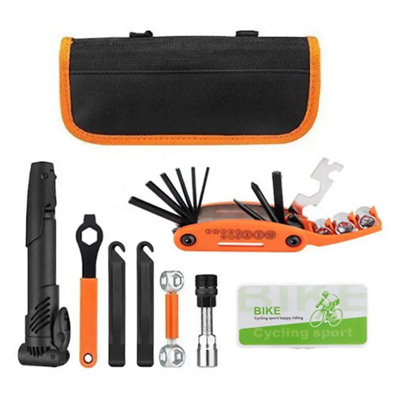 A74K-For Mountain/Road Bike Repair Kit-35-Piece Includes Tire Patches, Levers, Hex Wrenches& 80 PSI Pump
A74K-For Mountain/Road Bike Repair Kit-35-Piece Includes Tire Patches, Levers, Hex Wrenches& 80 PSI Pump