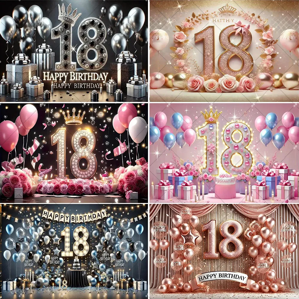 18th Birthday Party Decor Photography Background Boys Girls 18 Years Old Birthday Bar Mitzvah Balloon Banner Photozone Props
18th Birthday Party Decor Photography Background Boys Girls 18 Years Old Birthday Bar Mitzvah Balloon Banner Photozone Props