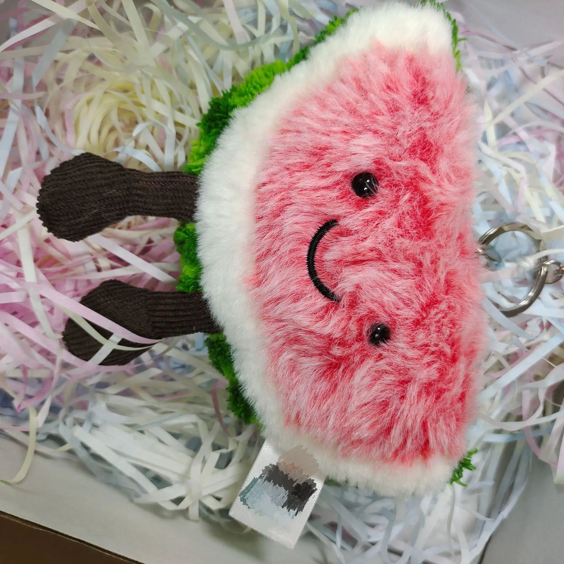 Hot selling fruit, summer watermelon, backpack, bag, pendant, plush toy, birthday gift, gift giving
Hot selling fruit, summer watermelon, backpack, bag, pendant, plush toy, birthday gift, gift giving