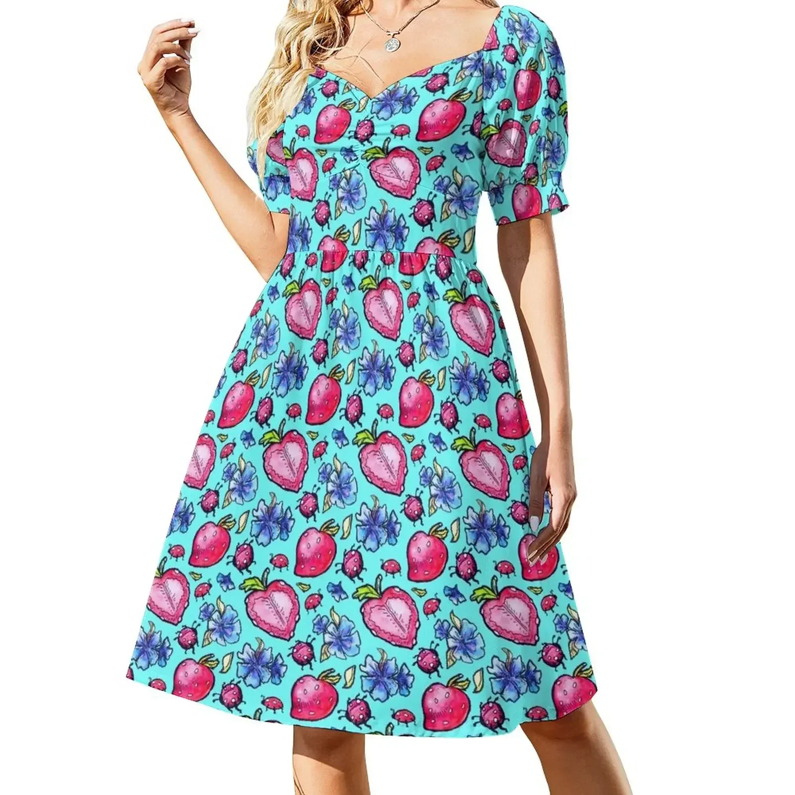 Bluebells, berries and beetles Short-Sleeved Dress luxury evening dresses for women 2025 womans clothing
Bluebells, berries and beetles Short-Sleeved Dress luxury evening dresses for women 2025 womans clothing