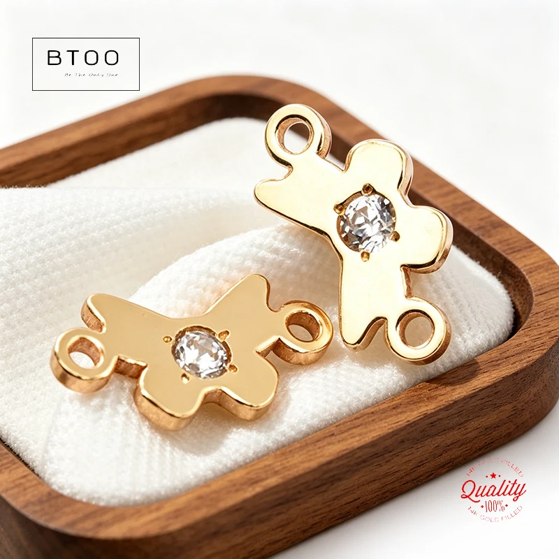 14K Gold Filled Butterfly Charm with Double Hole for DIY Jewelry Making Tarnish Resistant Accessories for Bracelet Necklace Earr
14K Gold Filled Butterfly Charm with Double Hole for DIY Jewelry Making Tarnish Resistant Accessories for Bracelet Necklace Earr