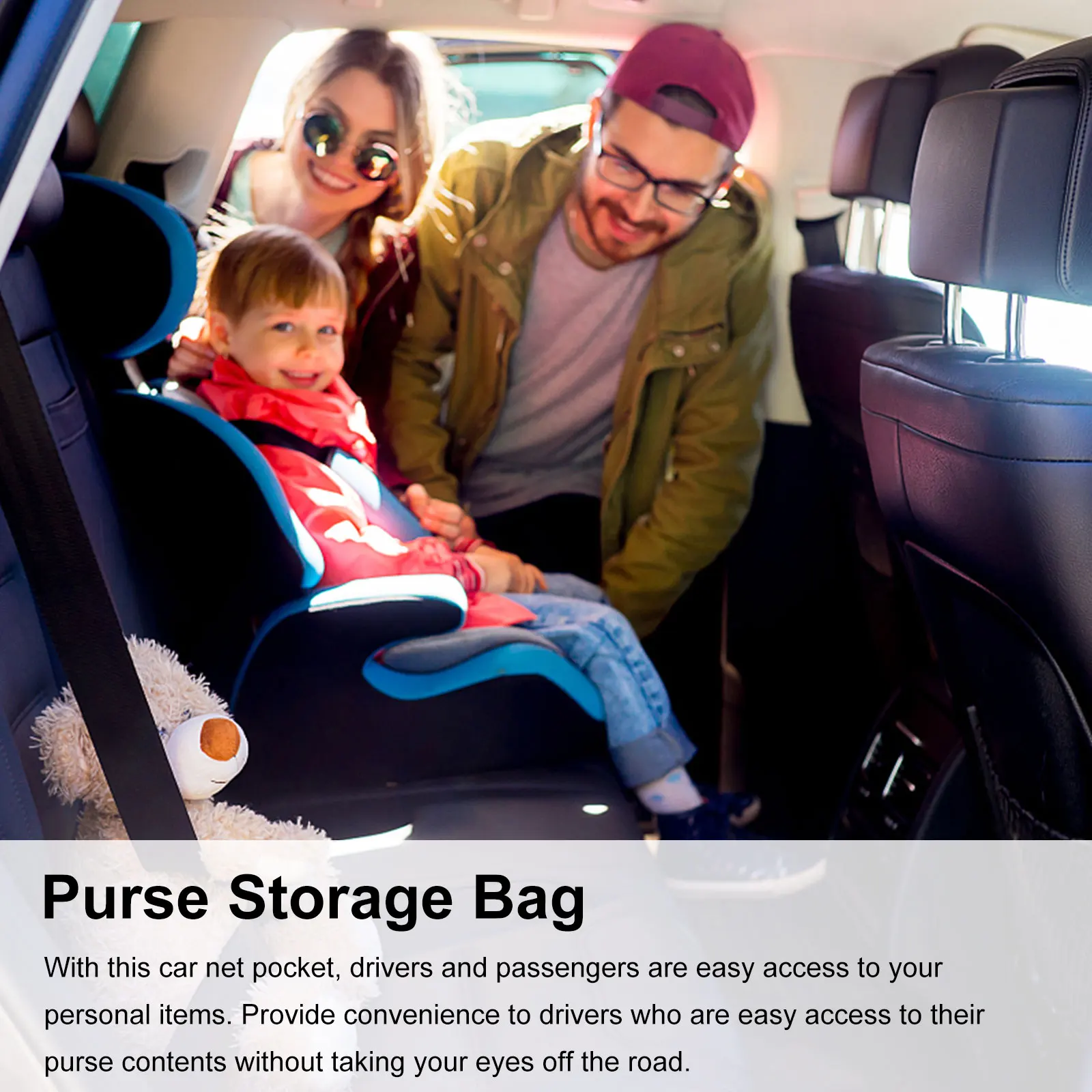 Car Seat Storage Net Large Capacity for Purse Phone Documents Elastic Pocket Organizer Travel Accessories Car Interior
Car Seat Storage Net Large Capacity for Purse Phone Documents Elastic Pocket Organizer Travel Accessories Car Interior