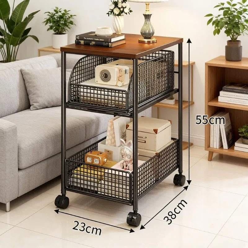 Movable Bedroom Bedside Cabinet, Multifunctional Storage Rack
Movable Bedroom Bedside Cabinet, Multifunctional Storage Rack