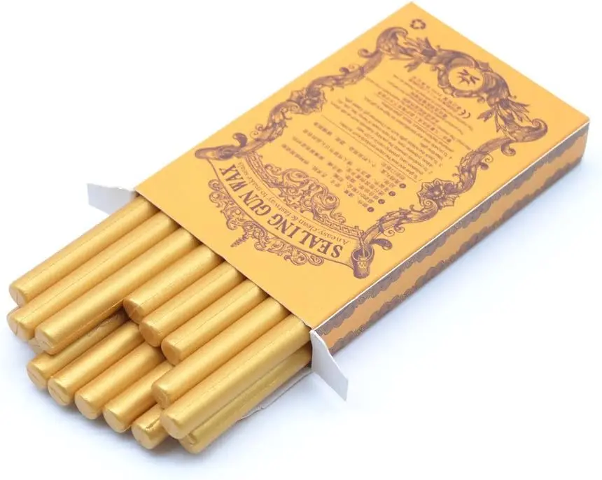 Amber Gold Sealing Wax Sticks, 16-Pack for Envelopes, Invitations & Gift Wrapping
Amber Gold Sealing Wax Sticks, 16-Pack for Envelopes, Invitations & Gift Wrapping