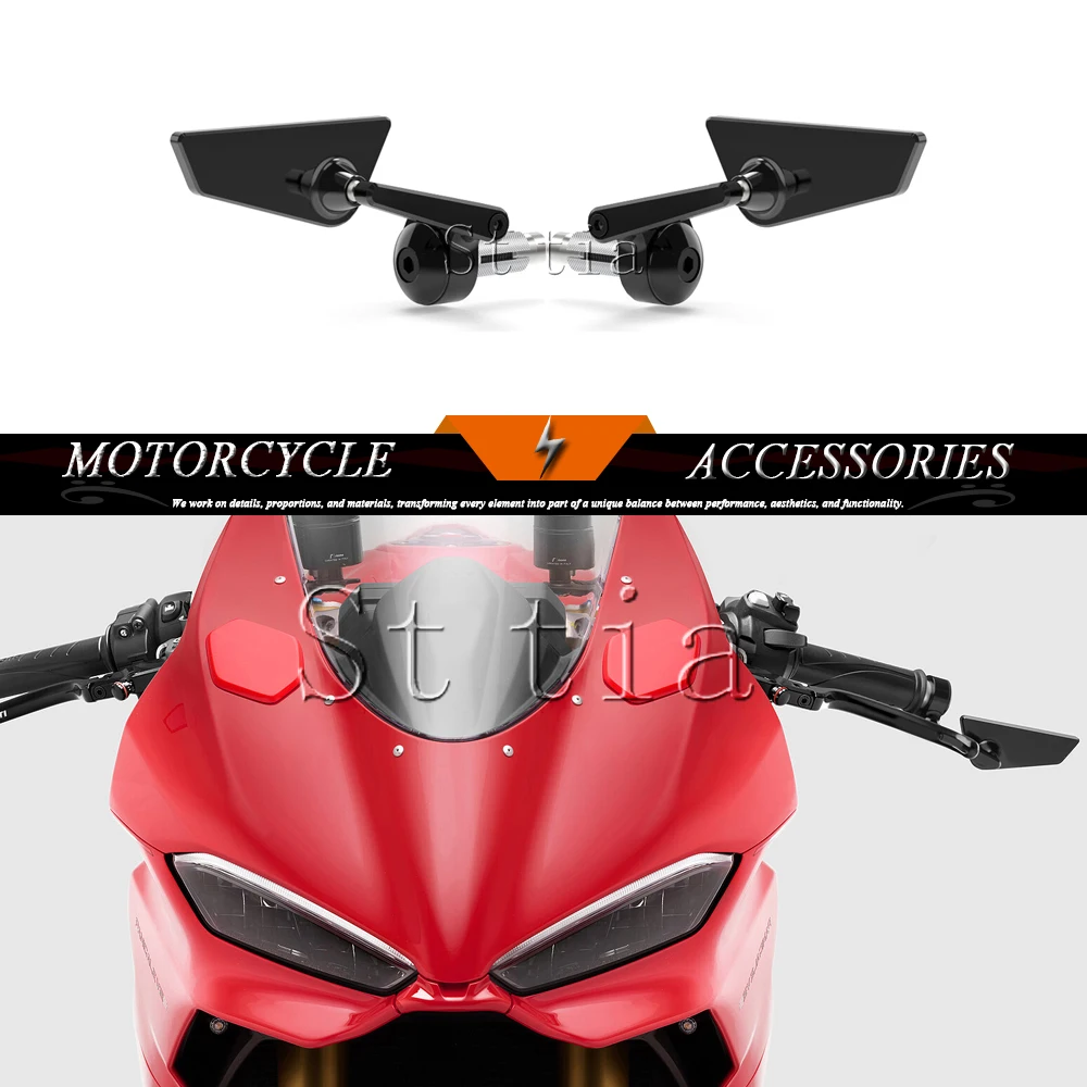 Зеркала заднего вида для мотоцикла Ducati Panigale V2 S 2021-2025, аксессуары для мотоцикла, зеркало заднего вида на руль.
Зеркала заднего вида для мотоцикла Ducati Panigale V2 S 2021-2025, аксессуары для мотоцикла, зеркало заднего вида на руль.