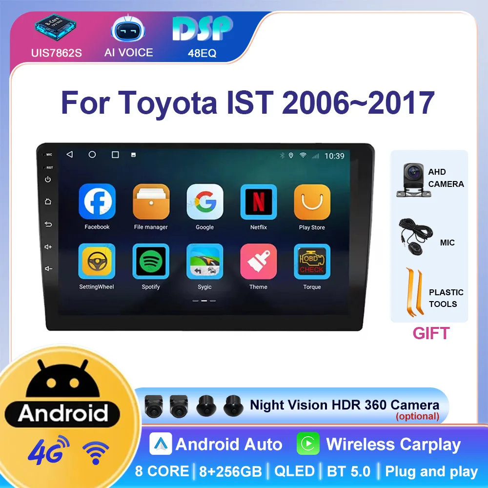 9'' GPS Navigation 4G Head Unit Android Multimedia IPS Touch Screen Car Radio Player Wireless Carplay For Toyota IST 2006~2017
9'' GPS Navigation 4G Head Unit Android Multimedia IPS Touch Screen Car Radio Player Wireless Carplay For Toyota IST 2006~2017