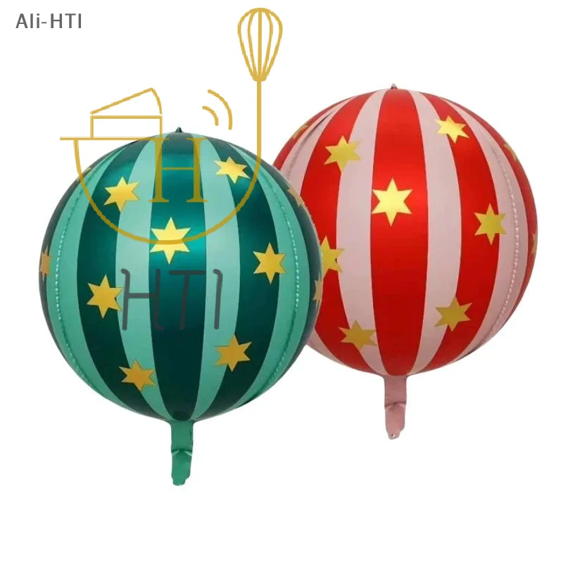 2pcs That Can Float In The Air For Christmas And Birthday 22 Inch 4D Striped Star Aluminum Film Balloon With Red Green Spheres
2pcs That Can Float In The Air For Christmas And Birthday 22 Inch 4D Striped Star Aluminum Film Balloon With Red Green Spheres