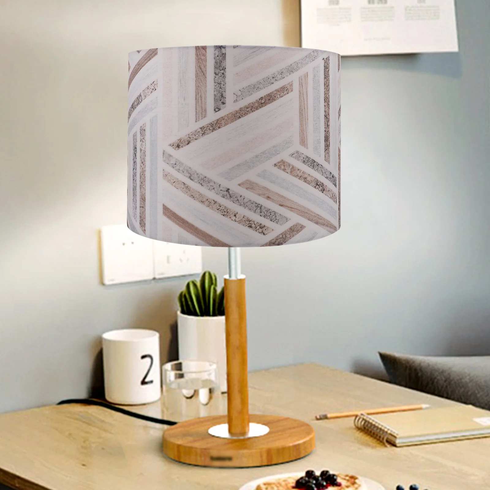 Geometric Pattern Table Desk Bedside Decorative Light Bedside Lampshade Cover Fabric Lamp Decor Cloth Replacement
Geometric Pattern Table Desk Bedside Decorative Light Bedside Lampshade Cover Fabric Lamp Decor Cloth Replacement