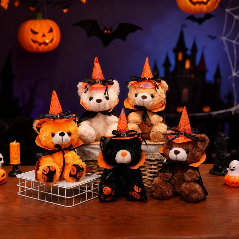1 шт., 28 см, милый медведь на Хэллоуин, плюшевые игрушки, кавайный плащ, кукла-медведь, мягкая подушка с животными, креативный праздничный подарок 
1 шт., 28 см, милый медведь на Хэллоуин, плюшевые игрушки, кавайный плащ, кукла-медведь, мягкая подушка с животными, креативный праздничный подарок