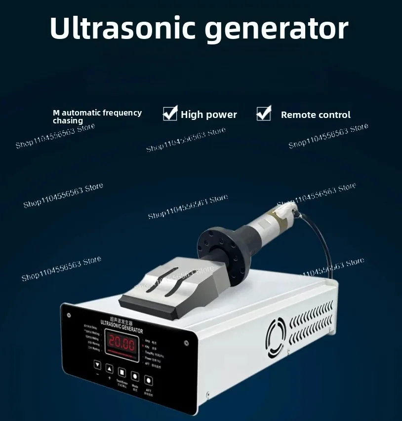 2000W 20KHz Ultrasonic Plastic Welding Machine, Plastic Spot Welder Equipment for Automated Mash Welding and Assembly
2000W 20KHz Ultrasonic Plastic Welding Machine, Plastic Spot Welder Equipment for Automated Mash Welding and Assembly