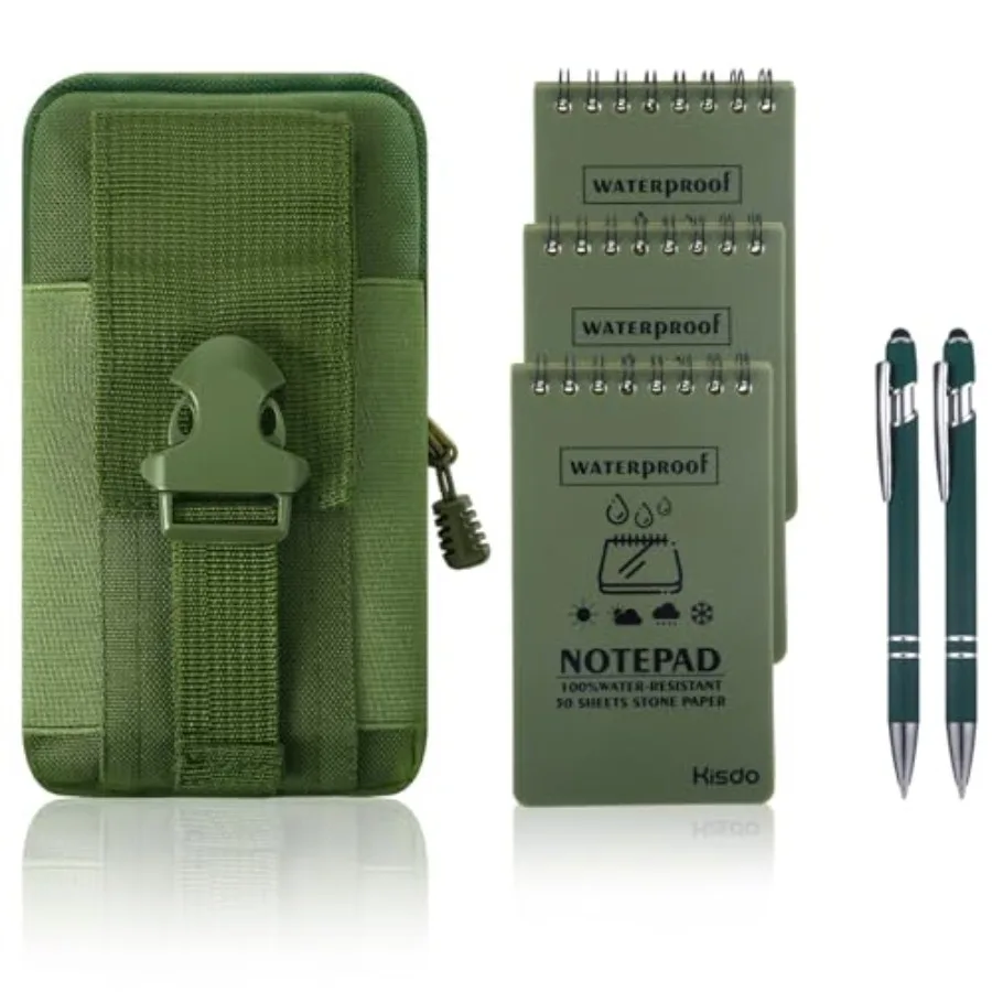 6 Pcs Waterproof Notebook with Pen and Cover, 3×5 Inch Waterproof Notepad, Police Notepad, Tactical Notebook for Outdoor Activi
6 Pcs Waterproof Notebook with Pen and Cover, 3×5 Inch Waterproof Notepad, Police Notepad, Tactical Notebook for Outdoor Activi