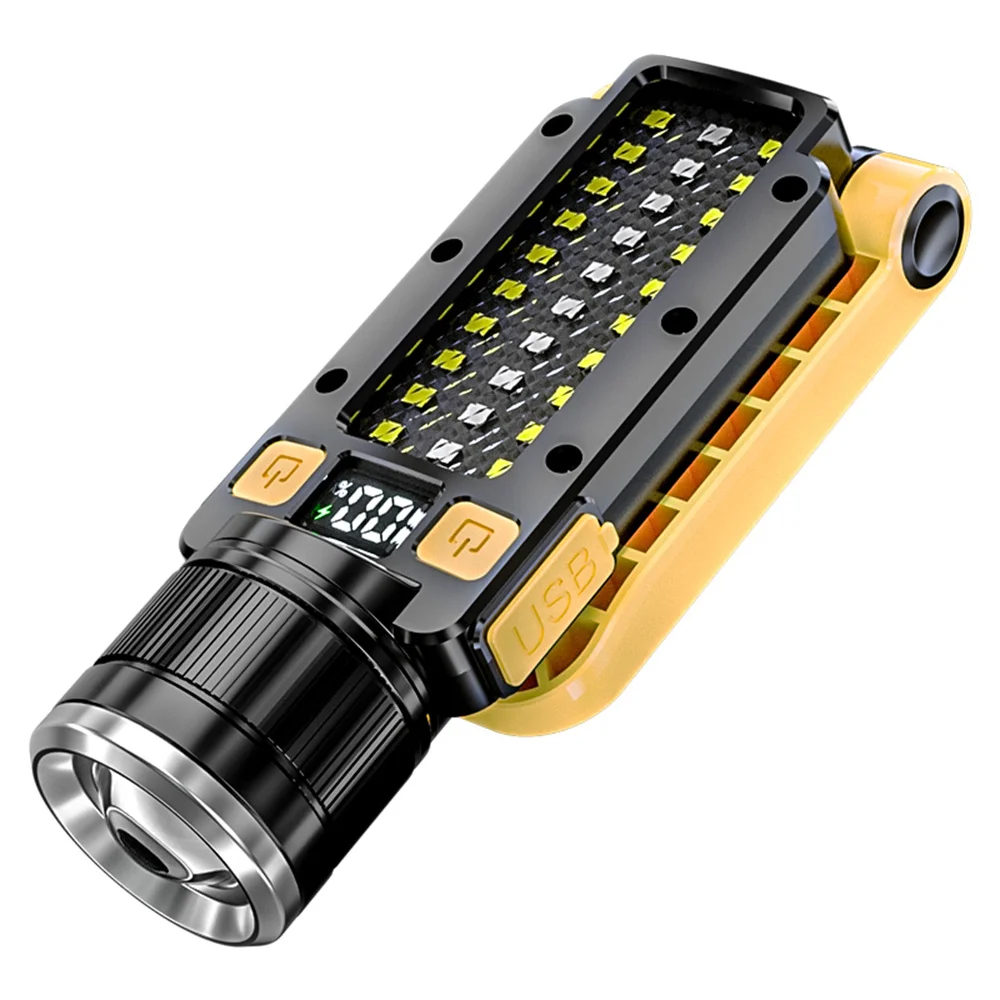 USB Rechargeable Dual Light Powerful LED Flashlight Zoomable Torch with Magnetic Bracket Outdoor Waterproof Camping Fishing Lant
USB Rechargeable Dual Light Powerful LED Flashlight Zoomable Torch with Magnetic Bracket Outdoor Waterproof Camping Fishing Lant