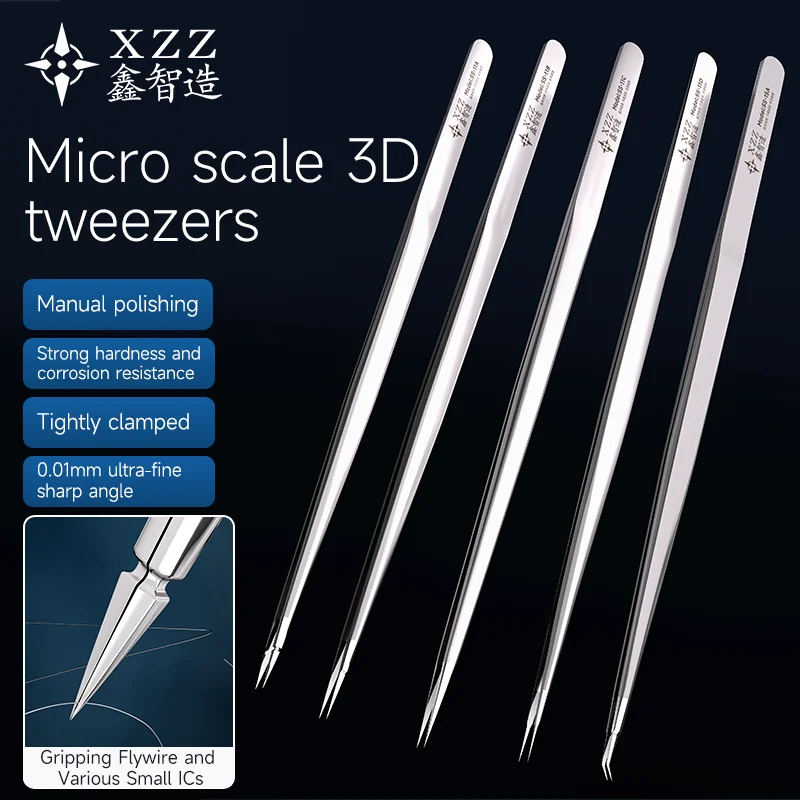 Xinzhizao XZZ SS-11A SS-11B SS-11C SS-11D SS-15A Micro Scale 3D Tweezers Tightly Clamped for Mobile Phones Repair Tweezers
Xinzhizao XZZ SS-11A SS-11B SS-11C SS-11D SS-15A Micro Scale 3D Tweezers Tightly Clamped for Mobile Phones Repair Tweezers