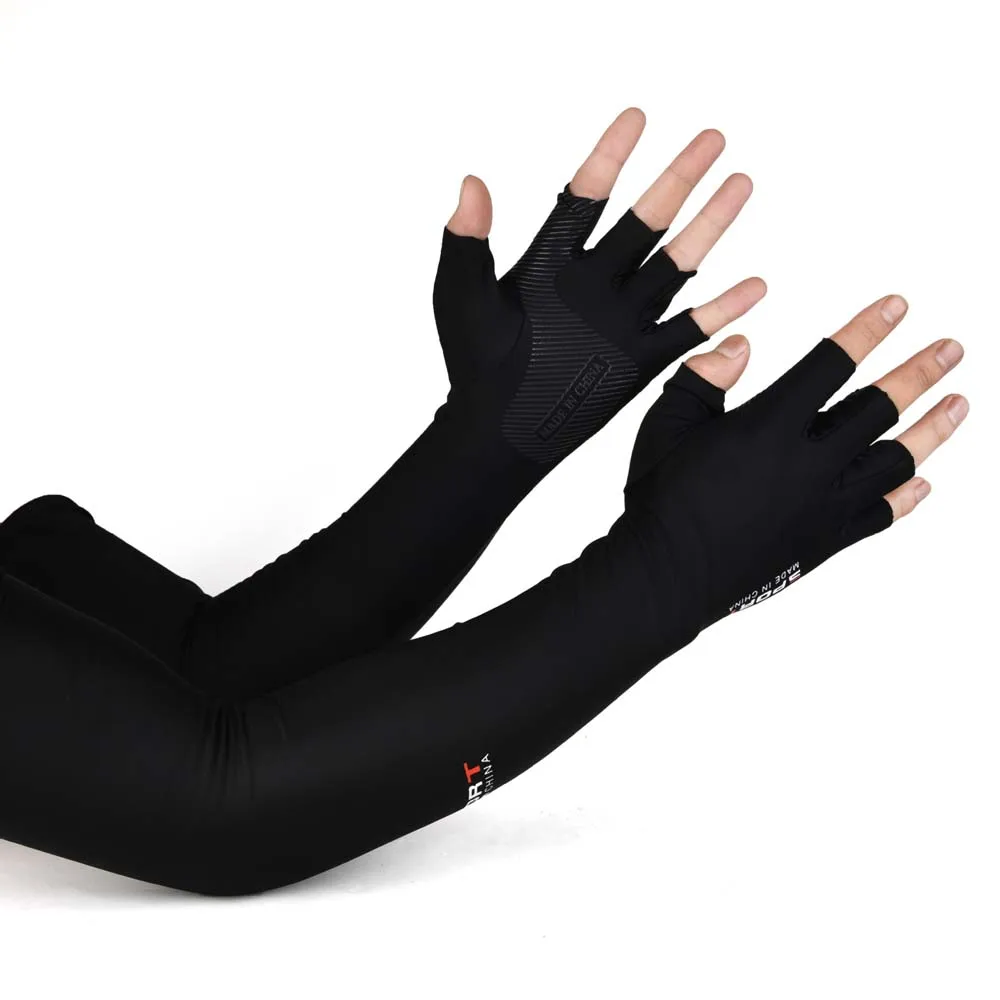 Thin Half Finger Ice Sleeves Sun Protection Breathable Summer Long Arm Covers Anti-Slip Polyester Anti-UV Arm Sleeves For Women
Thin Half Finger Ice Sleeves Sun Protection Breathable Summer Long Arm Covers Anti-Slip Polyester Anti-UV Arm Sleeves For Women