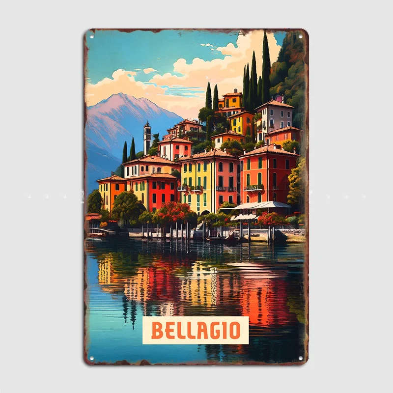Bellagio Vintage City Travel Poster Metal Sign Bar Custom Bedroom Indoor Poster Home Wall Decor Posters Room Decoration
Bellagio Vintage City Travel Poster Metal Sign Bar Custom Bedroom Indoor Poster Home Wall Decor Posters Room Decoration