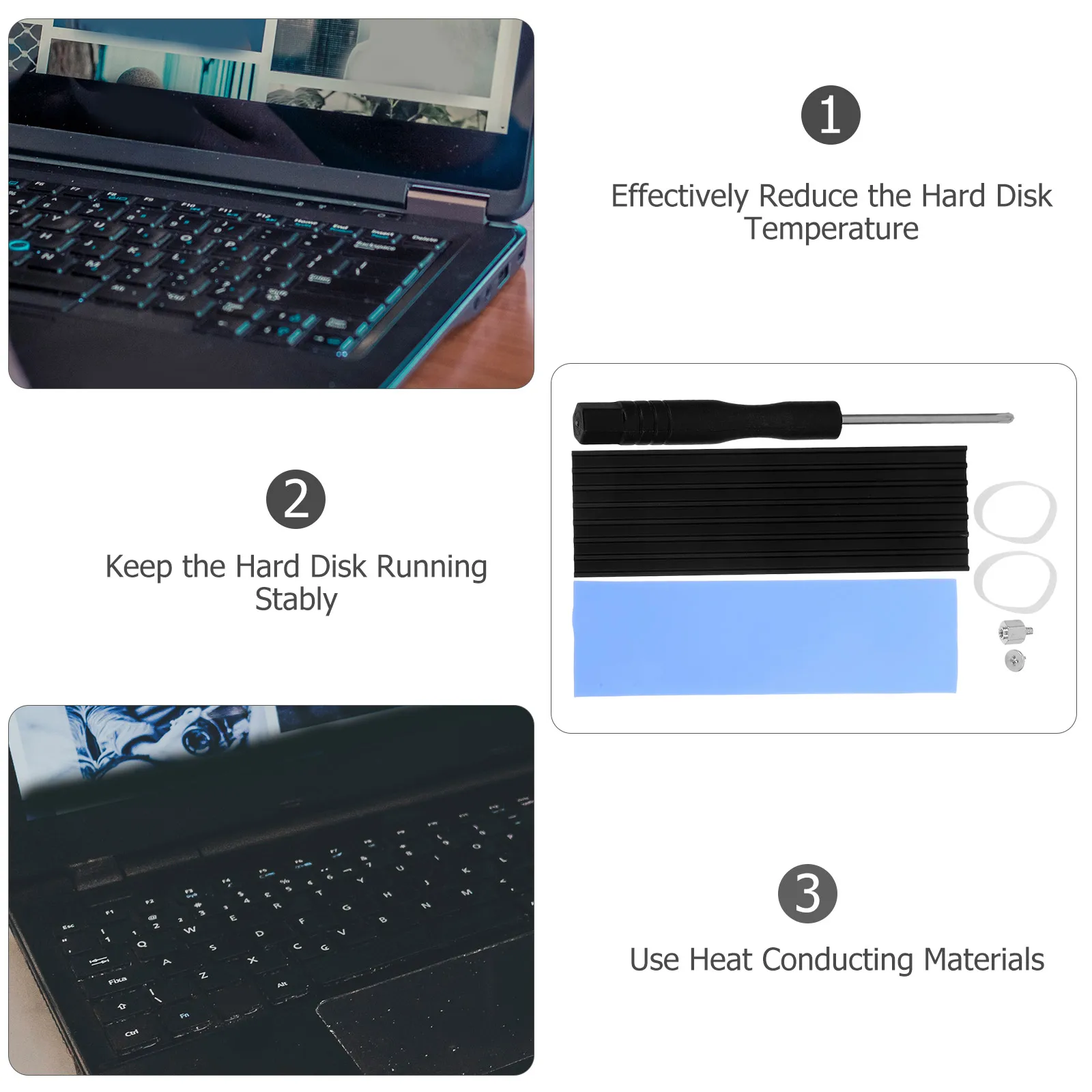 3 set 3 Set 2 NVMe SSD Heatsink Aluminum Alloy Thermal Pad Black Ssd Heatsink Color Laptop Cooling Solution Heat Dissipation
3 set 3 Set 2 NVMe SSD Heatsink Aluminum Alloy Thermal Pad Black Ssd Heatsink Color Laptop Cooling Solution Heat Dissipation
