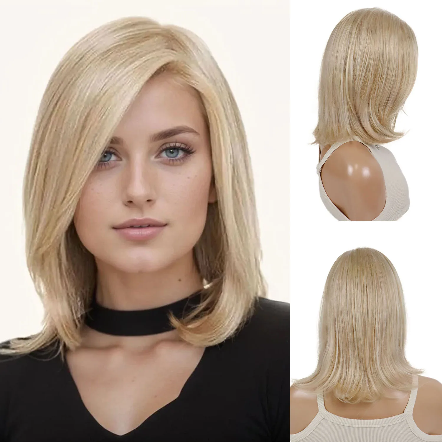 Blonde Wig Synthetic Short Straight Bob Wigs with Bangs for Women Daily Costume Party Mommy Hair Replacement Wig Heat Resistant
Blonde Wig Synthetic Short Straight Bob Wigs with Bangs for Women Daily Costume Party Mommy Hair Replacement Wig Heat Resistant