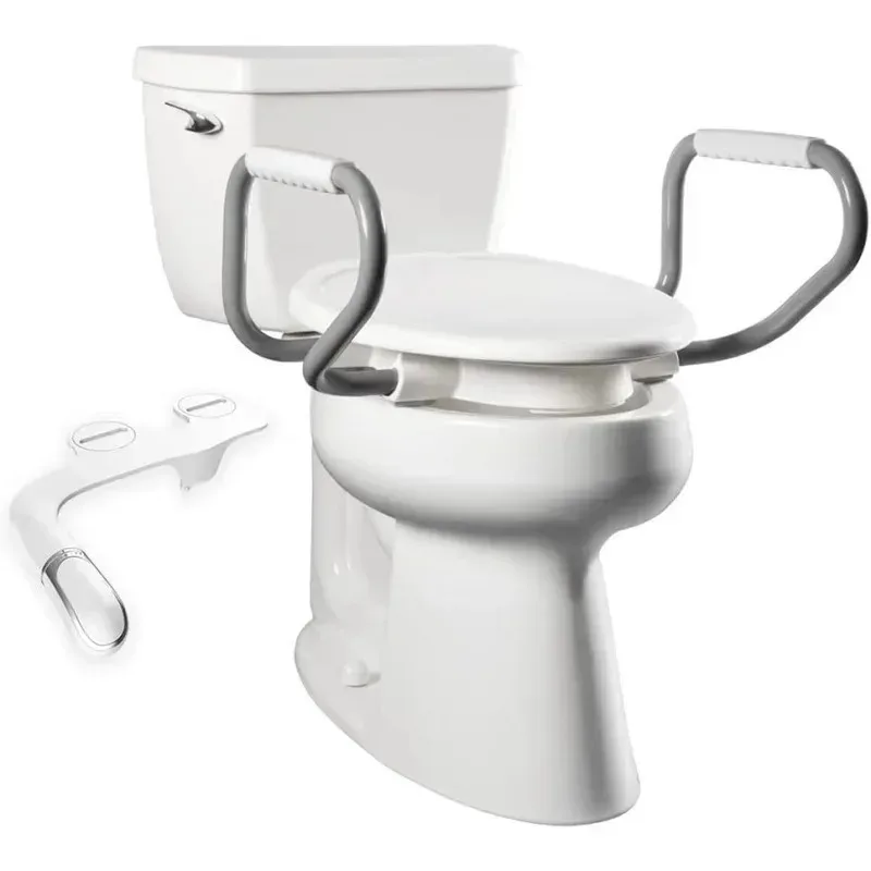 RPD4-Bemis Assurance 3"Raised Toilet Seat with Handles and Bidet Attachment. Clean Shield Guard. Secure Hinges. Elongated. White
RPD4-Bemis Assurance 3"Raised Toilet Seat with Handles and Bidet Attachment. Clean Shield Guard. Secure Hinges. Elongated. White