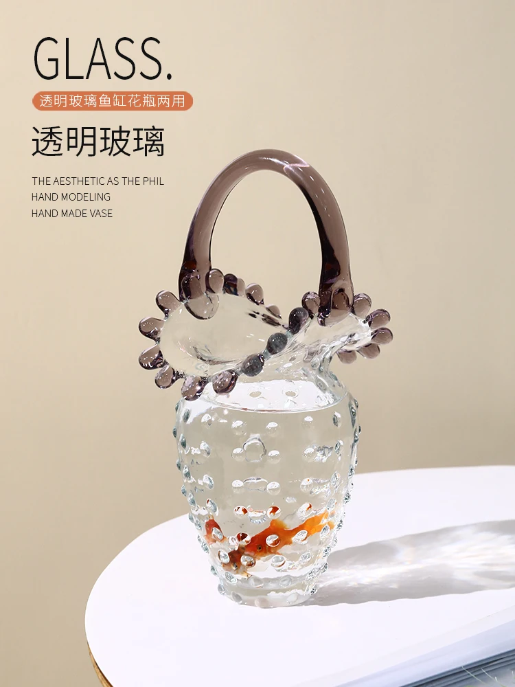 Modern simple luxury vase transparent glass ornaments living room flower arrangement high sense high-end craft home decoration
Modern simple luxury vase transparent glass ornaments living room flower arrangement high sense high-end craft home decoration