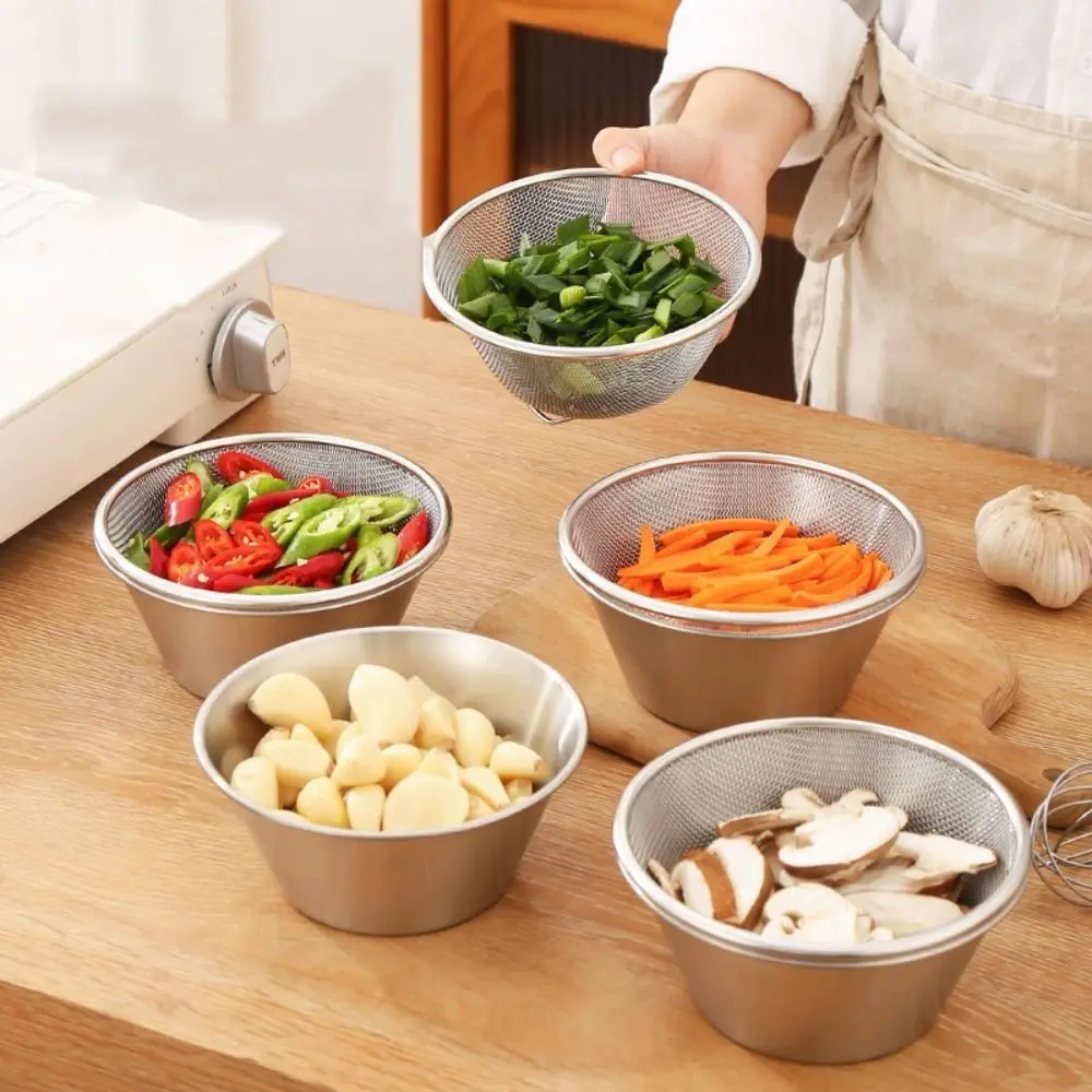 Double Layer Stainless Steel Colander Set Space Saving Mini Rice Washing Bowl Stackable Strainer Bowl Set Kitchen Gadget
Double Layer Stainless Steel Colander Set Space Saving Mini Rice Washing Bowl Stackable Strainer Bowl Set Kitchen Gadget