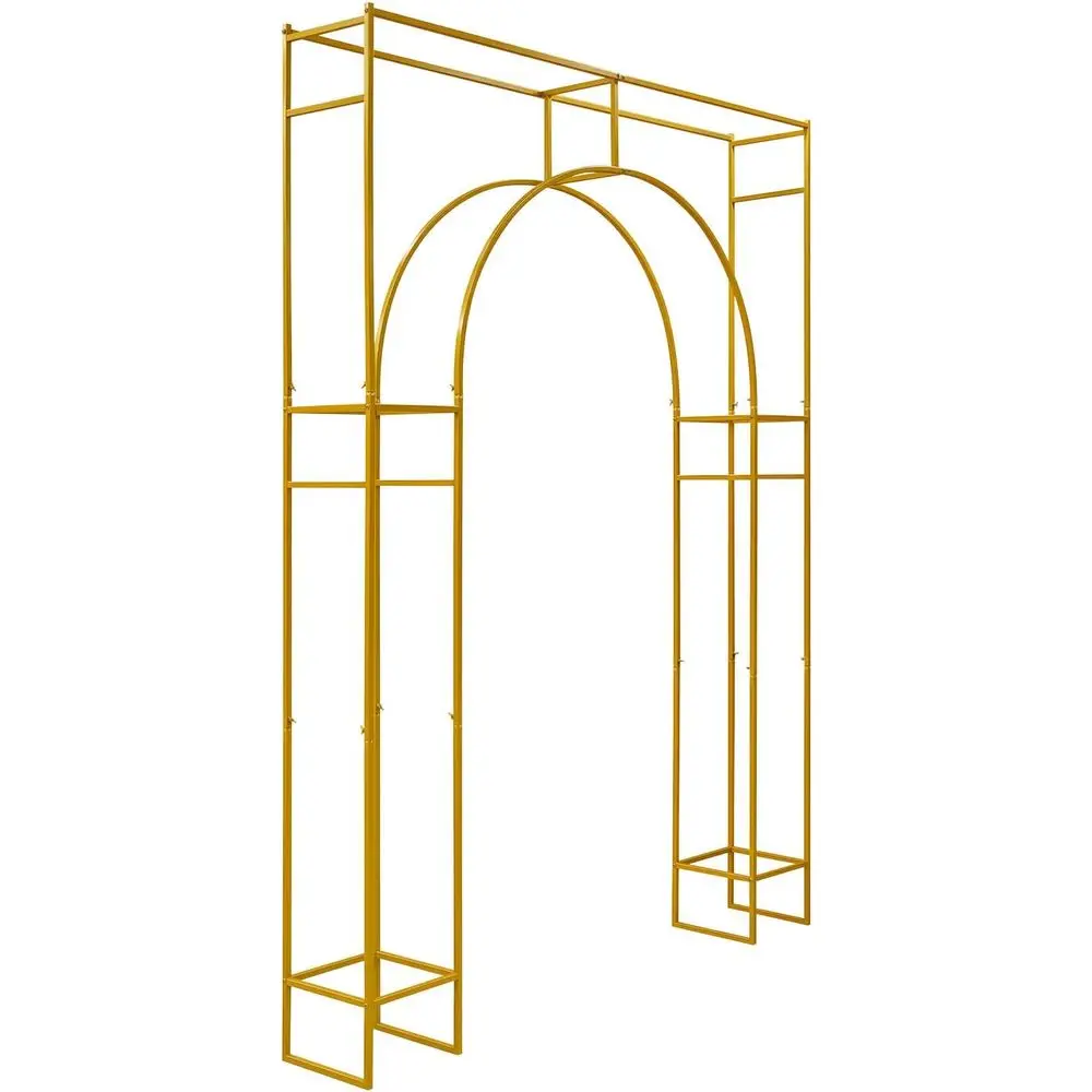 Gold Wedding Arch Backdrop Stand for Garden Arbor or Balloon Ceremony, Ideal for Weddings, Birthdays, and Photo Booths
Gold Wedding Arch Backdrop Stand for Garden Arbor or Balloon Ceremony, Ideal for Weddings, Birthdays, and Photo Booths
