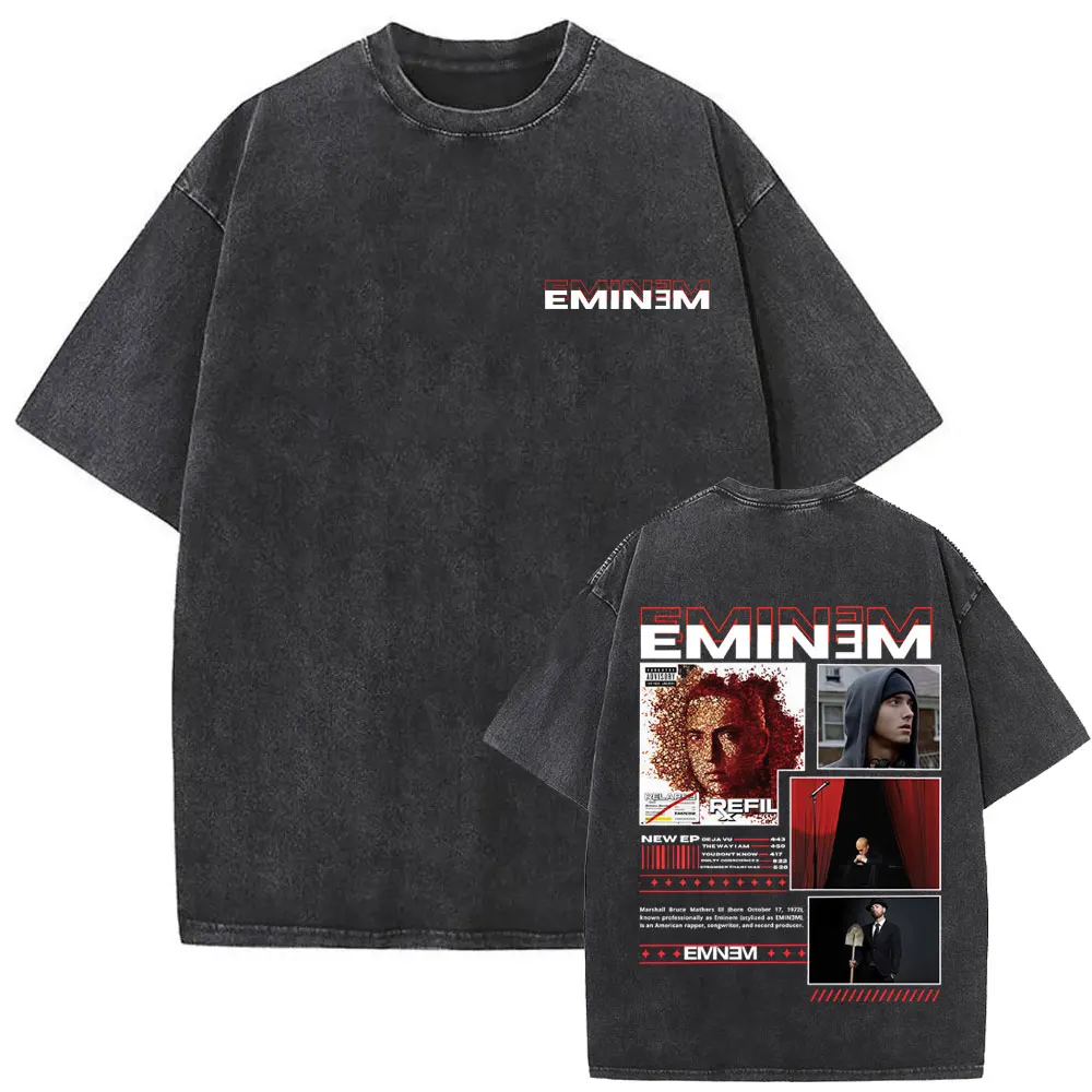 Hot Sale Rapper Eminem Vintage Washed T-shirt Summer Men Women Hip Hop Fashion Pop Music T-shirts Men's Oversized Street T Shirt
Hot Sale Rapper Eminem Vintage Washed T-shirt Summer Men Women Hip Hop Fashion Pop Music T-shirts Men's Oversized Street T Shirt