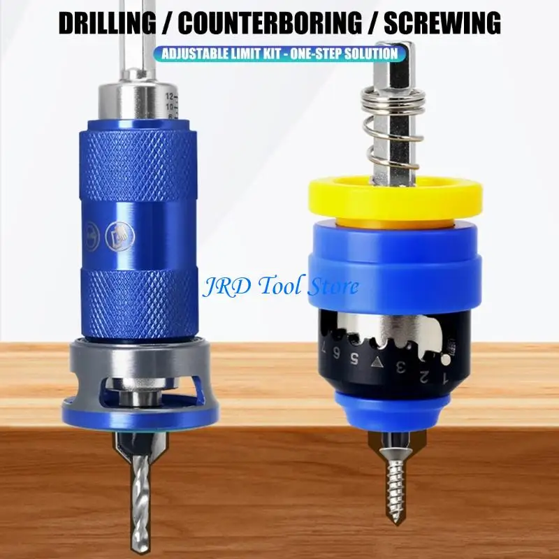 A2UD Counterbore Drill Bit Set With Adjustable Depth Stop Tapered Bit Multiple Size For Quality Woodworking Projects
A2UD Counterbore Drill Bit Set With Adjustable Depth Stop Tapered Bit Multiple Size For Quality Woodworking Projects