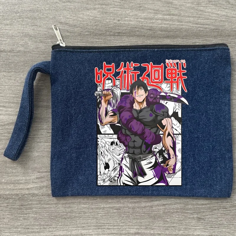 Toji fushiguro джинсовая модная косметичка дорожная сумка для хранения холст с принтом букв нулевой кошелек, маленькая сумка для хранения праздничных подарков
Toji fushiguro джинсовая модная косметичка дорожная сумка для хранения холст с принтом букв нулевой кошелек, маленькая сумка для хранения праздничных подарков
