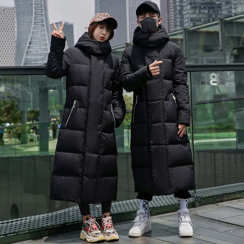 Down Padded Jacket Women's Long Thickening 2023 New Couple Hooded Slim Super Long Brand Coat Parkas
Down Padded Jacket Women's Long Thickening 2023 New Couple Hooded Slim Super Long Brand Coat Parkas