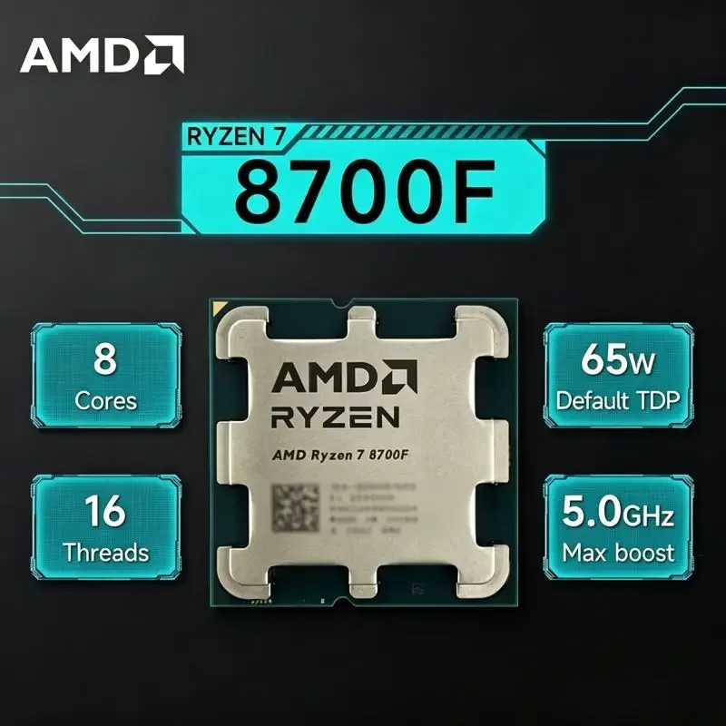 AM5 DDR5 Platform New Loose Processor AMD R7 8700F Ryzen7 4NM 4.1GHz 8C16T 16M L3 65W Excluding Matching Stock Cooler
AM5 DDR5 Platform New Loose Processor AMD R7 8700F Ryzen7 4NM 4.1GHz 8C16T 16M L3 65W Excluding Matching Stock Cooler