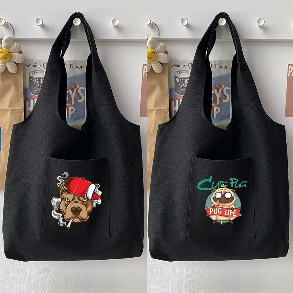Fashionable Women's Shopping Handbag Fun Dog Pattern Printed Vest Bag Handbag Commuting Student Bag
Fashionable Women's Shopping Handbag Fun Dog Pattern Printed Vest Bag Handbag Commuting Student Bag