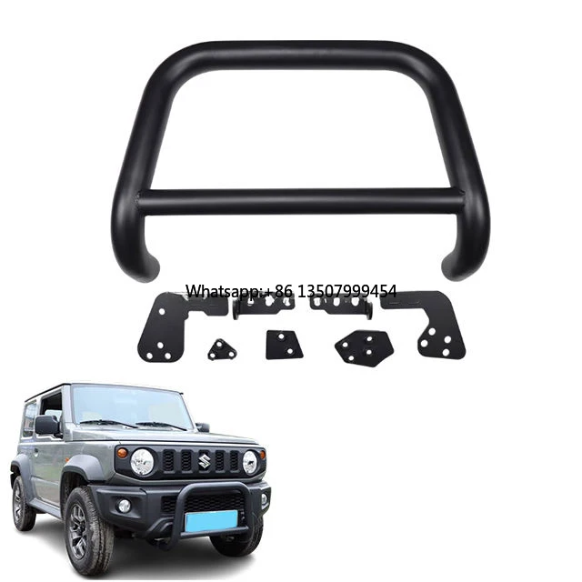 New Style Steel Body Parts U-shaped Front Bumper Bull Bar Reinforcement Bar for Suzuki Jimny Accessories JB64 JB74
New Style Steel Body Parts U-shaped Front Bumper Bull Bar Reinforcement Bar for Suzuki Jimny Accessories JB64 JB74