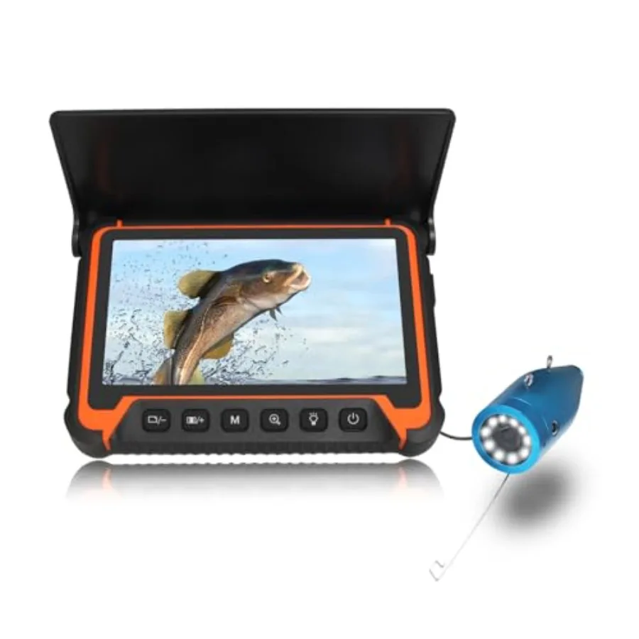 Portable fish finders for lake, boat, and ice fishing; waterproof PVC housing; black color; 7'' IPS screen, 1000TVL resolution,
Portable fish finders for lake, boat, and ice fishing; waterproof PVC housing; black color; 7'' IPS screen, 1000TVL resolution,