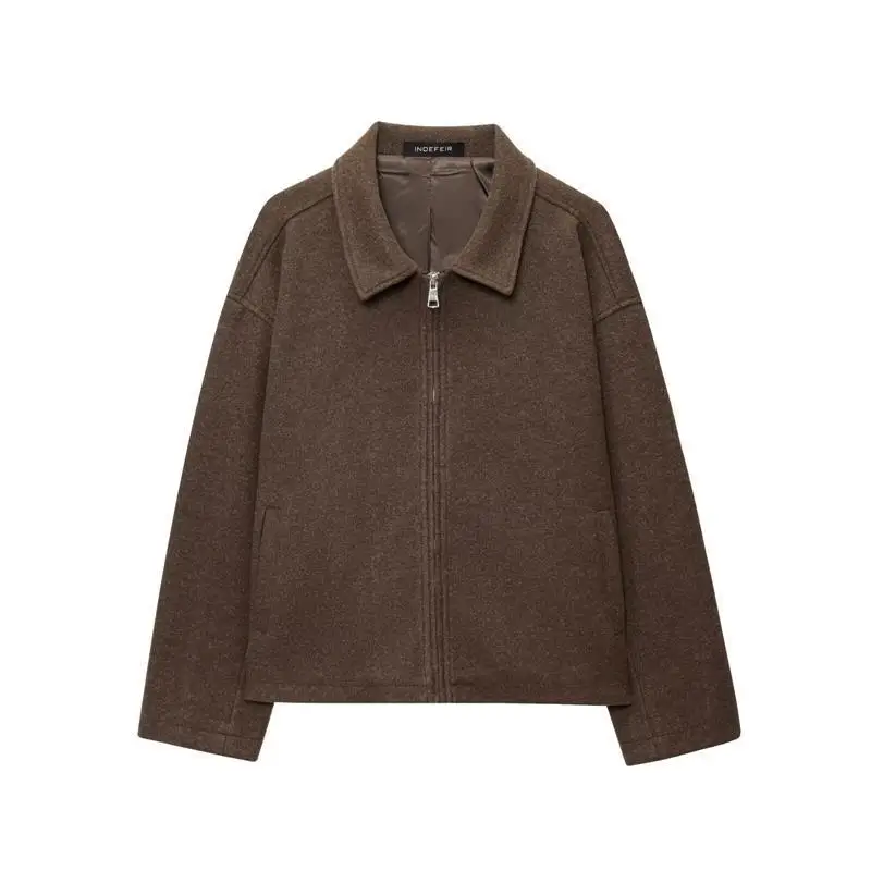 Женская длинная верхняя одежда с воротником-молнией Sve Baseball Jaet Autumn Faion D6260807F Чистый цвет из искусственной кожи Подходит для среднего возраста
Женская длинная верхняя одежда с воротником-молнией Sve Baseball Jaet Autumn Faion D6260807F Чистый цвет из искусственной кожи Подходит для среднего возраста